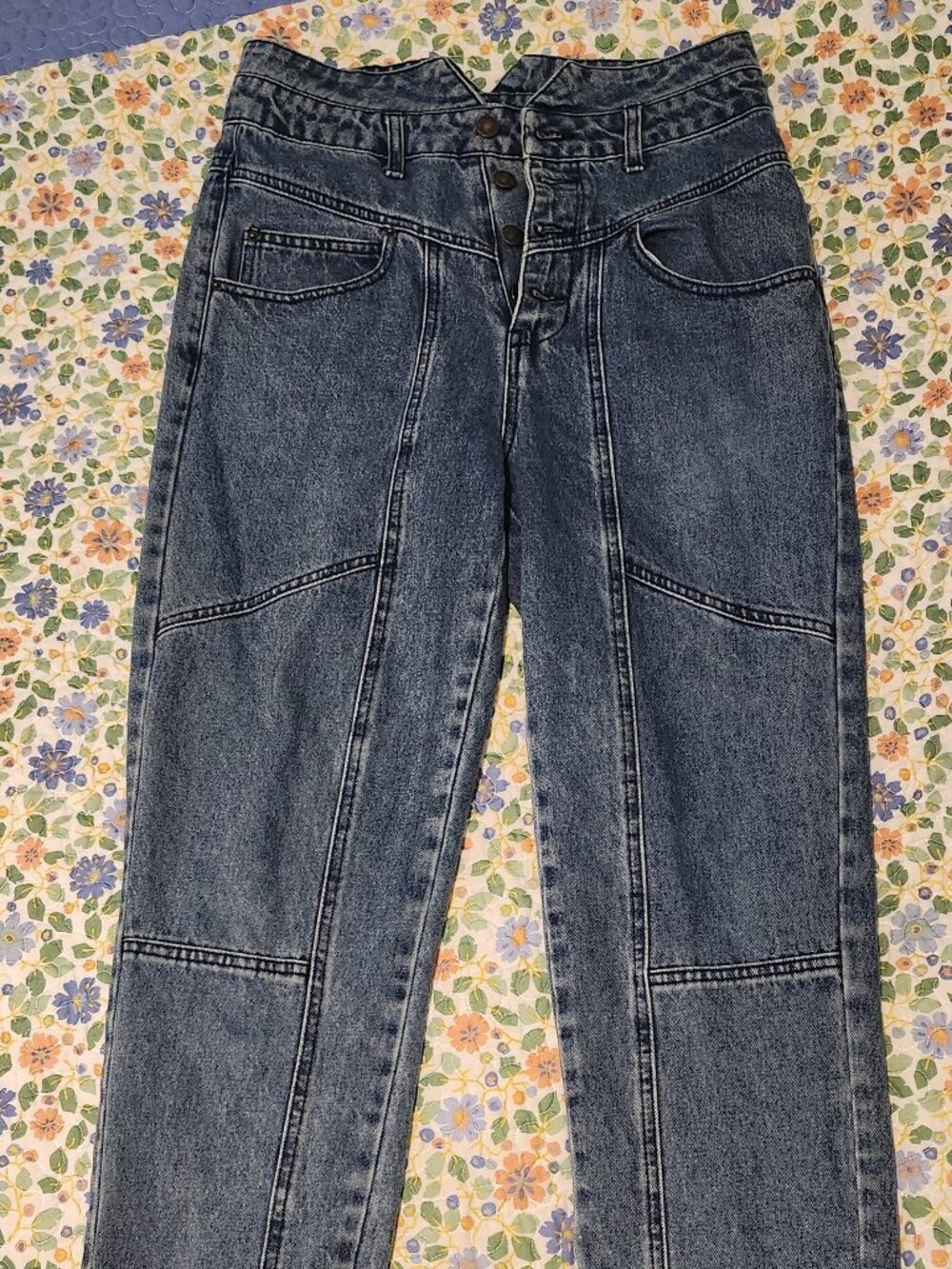 Forever 21 High Rise Denim Jeans Size 29 Distressed Back Pocket